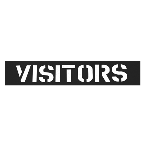 Pochoirs pour parc de stationnement, Anglais, 12" Kelford