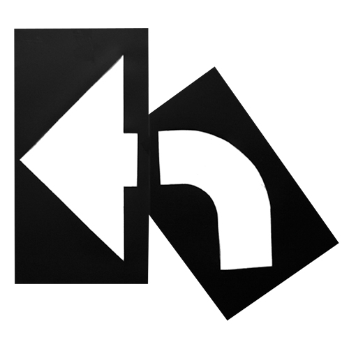 Pochoirs pour parc de stationnement, Anglais, 8" x 27" Kelford