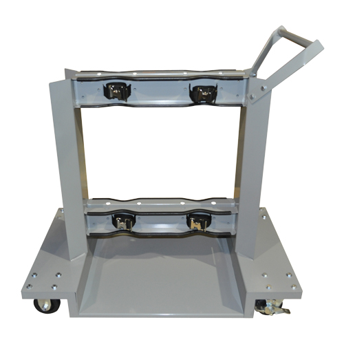 Supports mobiles pour bouteilles, Roues Polyol&eacute;fine, Base de 24" la x 40" lo, 1600 lb Kelford