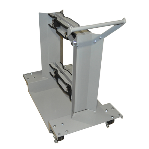 Supports mobiles pour bouteilles, Roues Polyol&eacute;fine, Base de 24" la x 40" lo, 1600 lb Kelford