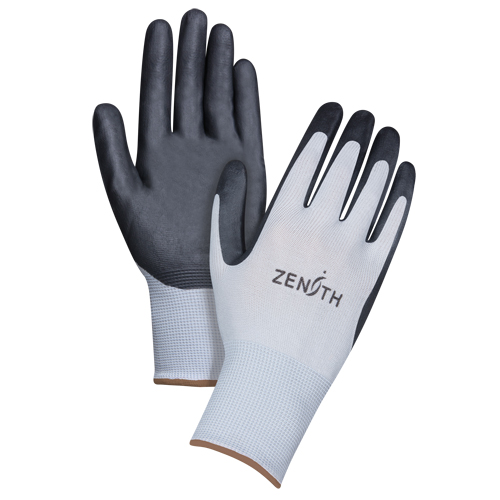 Lightweight Breathable Coated Gloves, 9/Large, Foam Nitrile Coating, 13 Gauge, Polyester Shell Kelford
