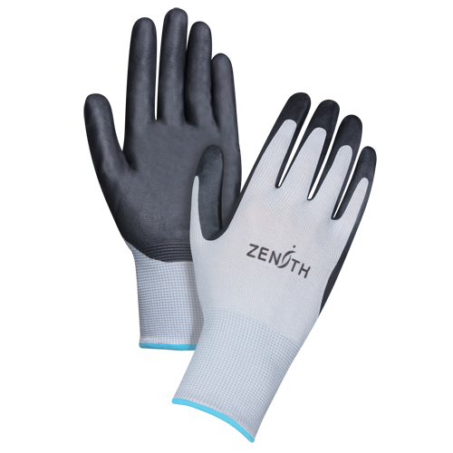 Gants l&eacute;gers enduits et respirants, 10/T-Grand, R&ecirc;vetement Mousse de nitrile, Calibre 13, Enveloppe en Polyester Kelford
