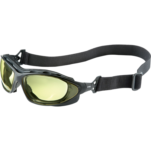 Uvex HydroShield&reg; Seismic&reg; Safety Goggles, Amber Lens, Anti-Fog/Anti-Scratch, Closed Vent Kelford