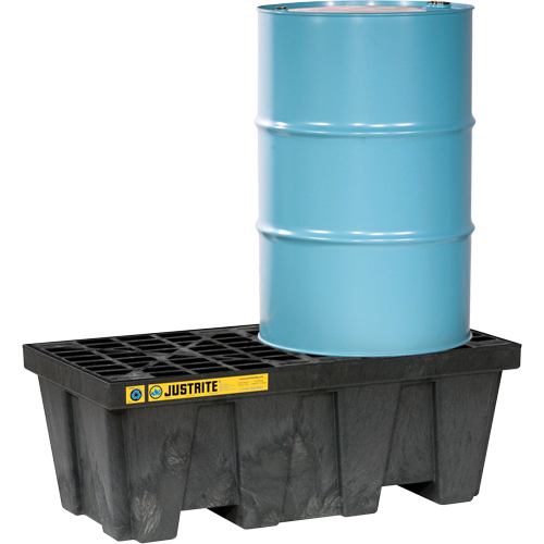 EcoPolyBlend Spill Control Pallets - Without Drain, 66 US gal. Spill Capacity, 49" x 25" x 18" Kelford