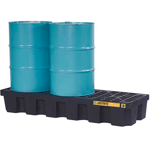 Palettes pour contr&ocirc;le des d&eacute;versements EcoPolyBlend sans drain, Capacit&eacute; de d&eacute;versement 75 gal. US, 73" x 25" x 11,6" Kelford