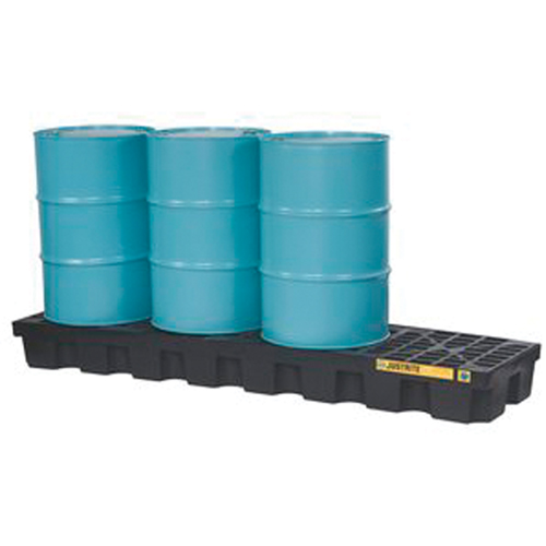 EcoPolyBlend Spill Control Pallets - Without Drain, 75 US gal. Spill Capacity, 97" x 25" x 9" Kelford
