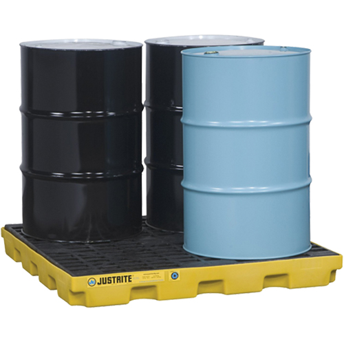 EcoPolyBlend Accumulation Centers, 49 US gal. Spill Capacity, 49" x 49" x 5.5" Kelford