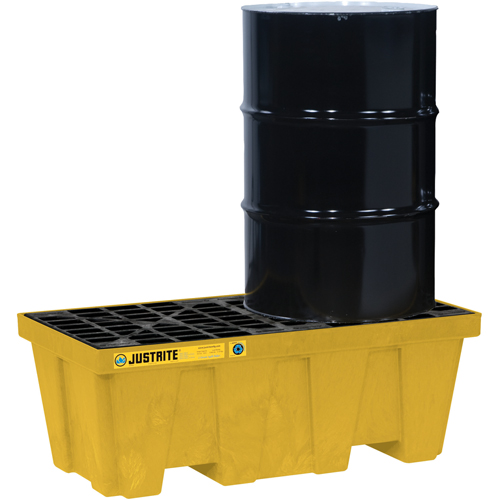 EcoPolyBlend Spill Control Pallets - Without Drain, 66 US gal. Spill Capacity, 49" x 25" x 18" Kelford