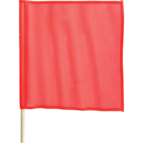 Traffic Safety Flags, Mesh, With Handle Kelford