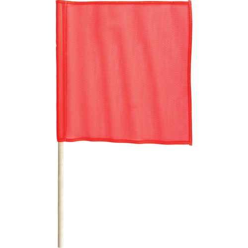 Traffic Safety Flags, Mesh, With Handle Kelford