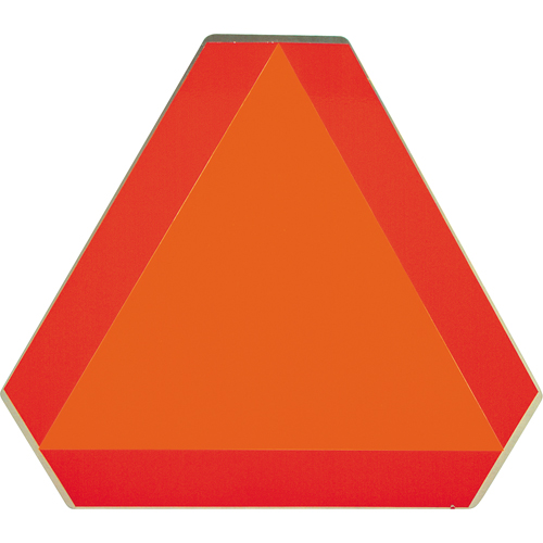 Slow Moving Vehicle Signs, Vinyl, 16" W x 16" H Kelford