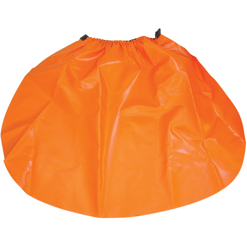 Hard Hat Rain Shield, One Size, Orange, Nylon/PVC Kelford