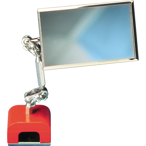 Inspection Mirror, Rectangular, 3-1/2" L x 2" W, Telescopic Kelford