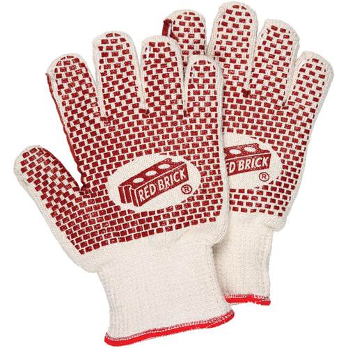 Red Brick&reg; Reversible Terrycloth Gloves, Cotton, Double Sided, 10 Gauge, Small Kelford