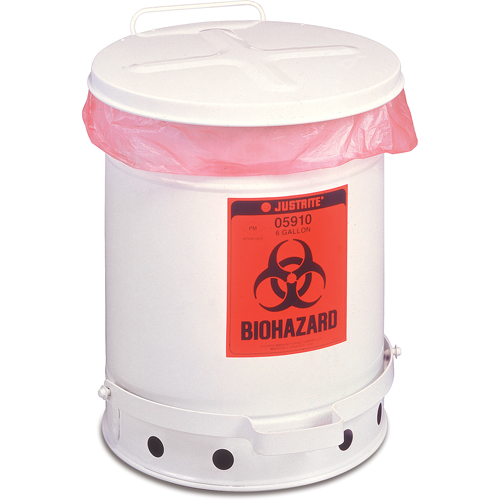 Contenant de d&eacute;chets &agrave; biorisques, Capacit&eacute; de 6 gal. Kelford