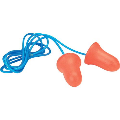 Bouchons d'oreilles en mousse Maximum de Howard Leight, Vrac - Boîte, Avec cordon Kelford