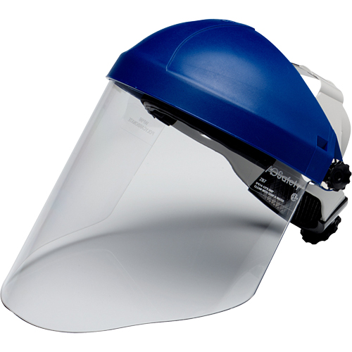 Ratchet Headgear with Faceshield, Polycarbonate, Ratchet Suspension Kelford