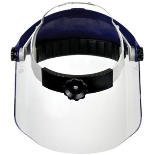 Ratchet Headgear with Faceshield, Polycarbonate, Ratchet Suspension Kelford