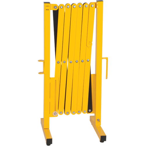 Expandable Barrier, 37" H x 11' L, Black/Yellow Kelford