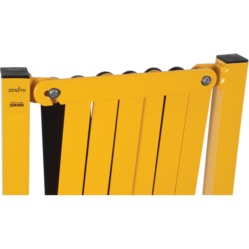 Expandable Barrier, 37" H x 11' L, Black/Yellow Kelford