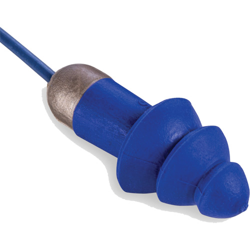 Rockets&reg; Metal Detectable Reusable Earplugs, Corded, One-Size, Bulk - Plastic Case, 27 NRR dB Kelford