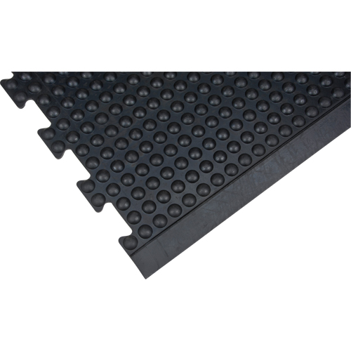 Tapis antifatigue en d&ocirc;me, &agrave; bulles, 3' x 4' x 1/2", Noir, Caoutchouc Kelford