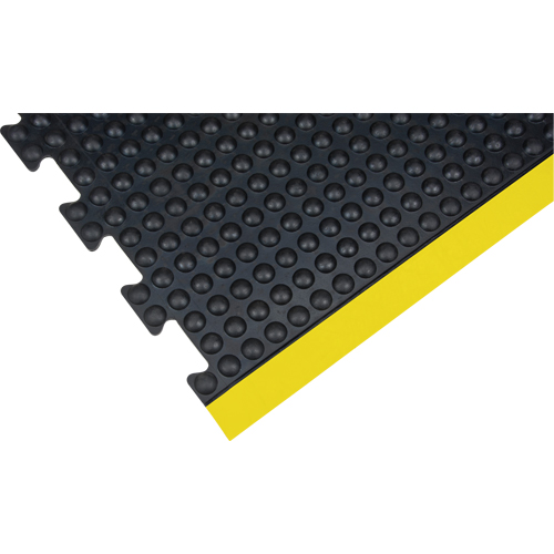 Tapis antifatigue en d&ocirc;me, &agrave; bulles, 3' x 4' x 1/2", Noir, Caoutchouc Kelford