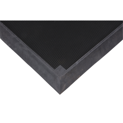 Foot Sanitizing Matting, Rubber, 2-2/3' W x 3-1/4' L x 2-1/2" Thick, Black Kelford