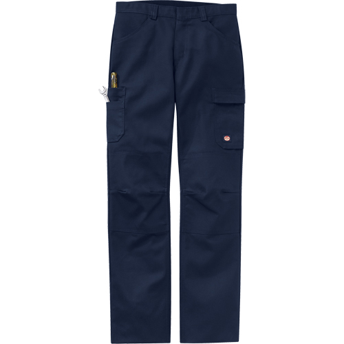 Performance Shop Pants, Canvas/Cotton/Polyester, Navy Blue, Size 30, 37 Inseam Kelford