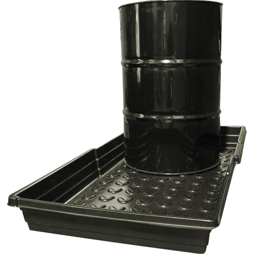 Planchers pour barils, 30,5" lo x 57" la x 6" h, Cap. de d&eacute;versement 33 gal. US Kelford