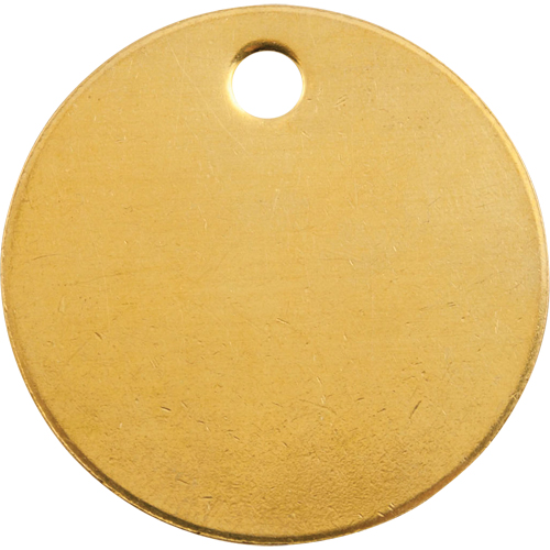 Blank Tags, Brass, 1.375" dia Kelford