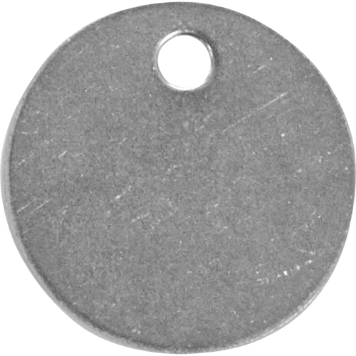 Blank Tags, Stainless Steel, 1.25" dia Kelford