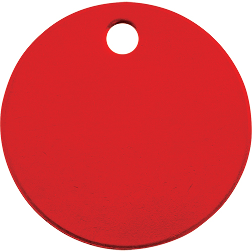 Blank Tags, Aluminum, 1.5" dia Kelford