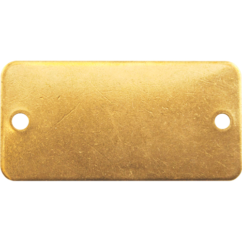 Blank Tags, Brass, 3" W x 1" H Kelford