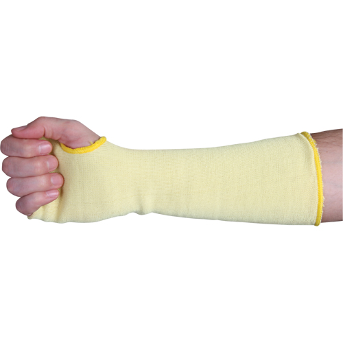 2-Ply Cut-Resistant Sleeves, Kevlar&reg;, 22", ANSI/ISEA 105 Level 3, Yellow Kelford