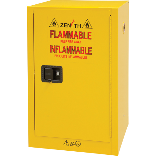 Flammable Storage Cabinet, 12 gal., 1 Door, 23" W x 35" H x 18" D Kelford