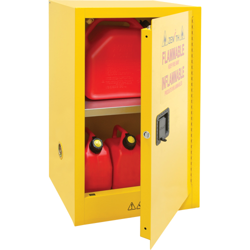 Flammable Storage Cabinet, 12 gal., 1 Door, 23" W x 35" H x 18" D Kelford