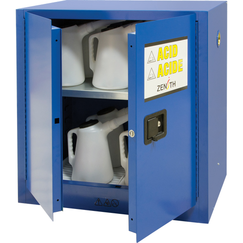 Armoire pour liquides corrosifs, 22 gal., 35" x 35" x 22" Kelford