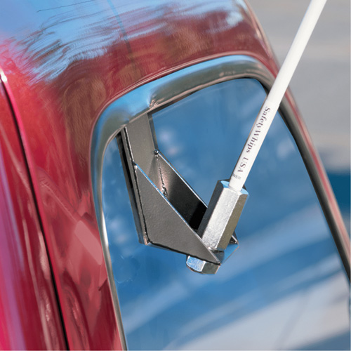 Tiges de s&eacute;curit&eacute; pour travaux l&eacute;gers Safety Whip, Fixation Fen&ecirc;tre, Hauteur 5', Orange Kelford