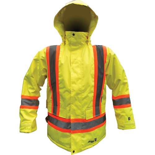 Parka de s&eacute;curit&eacute;, Jaune lime haute visibilit&eacute;, Petit Kelford