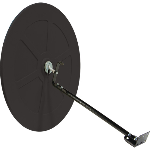 Convex Mirror with Bracket, Indoor/Outdoor, 26" Diameter Kelford