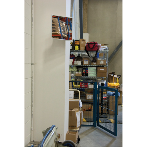 Miroir plat, 12" ha x 12" la, Encadr&eacute; Kelford