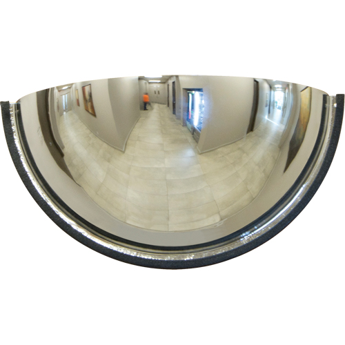 Miroir en d&ocirc;me 180°, Demi-d&ocirc;me, Dessus ferm&eacute;, Diam&egrave;tre 18" Kelford