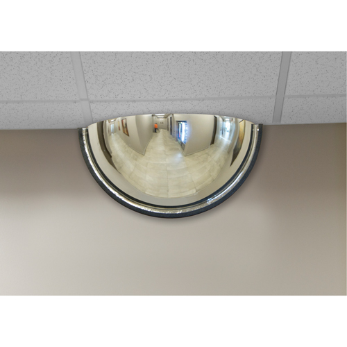 Miroir en d&ocirc;me 180°, Demi-d&ocirc;me, Dessus ferm&eacute;, Diam&egrave;tre 18" Kelford