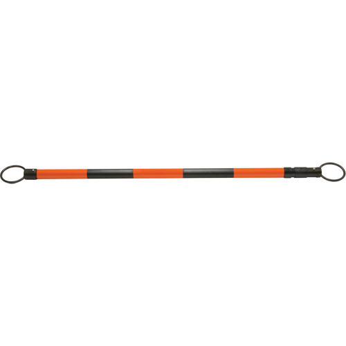Retractable Cone Bar, 7' 5" Extended Length, Black/Orange Kelford
