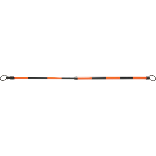 Retractable Cone Bar, 7' 5" Extended Length, Black/Orange Kelford