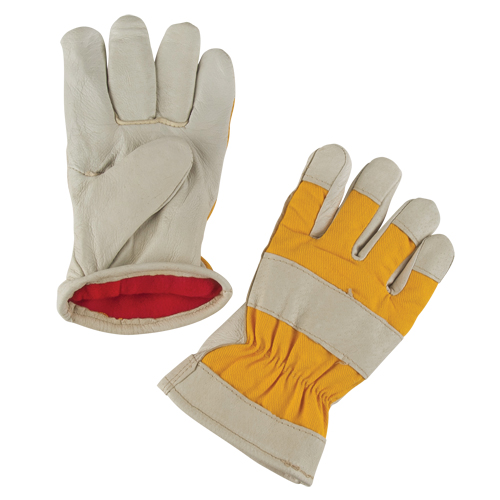 Premium Winter-Lined Work Gloves, Medium, Grain Pigskin Palm, Foam Fleece Inner Lining Kelford