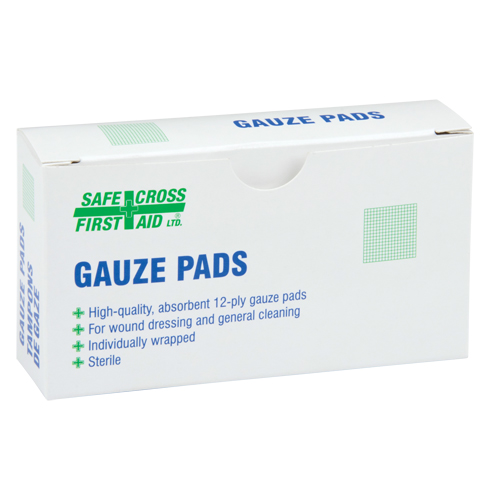 Gaze, Tampon, 3" lo x 3" la, St&eacute;rile, Dispositif m&eacute;dical Classe 1 Kelford
