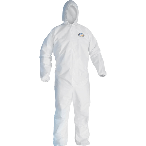 Combinaison Kleenguard A45 contre les liquides, les particules de pr&eacute;paration des surfaces et la peinture, Petit, Blanc, Micropore Kelford