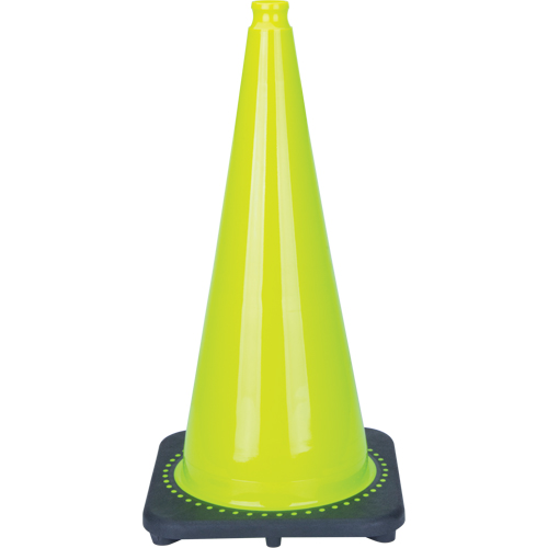 C&ocirc;ne de signalisation de premi&egrave;re qualit&eacute;, 28", Vert lime Kelford